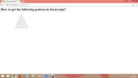 JavaScript  Pyramid Pattern Program Task 1
