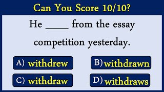 Mixed Grammar Quiz 43: Can You Pass This Test?