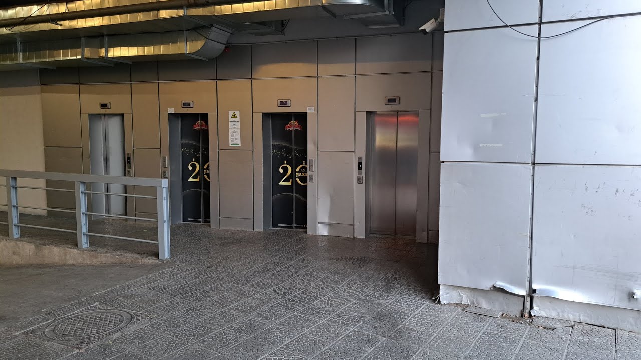 4x Otis Gen2 Optima (2x replaced by Kone KSS280) at an parking in Șoseaua Olteniței 4A, Bucharest,RO