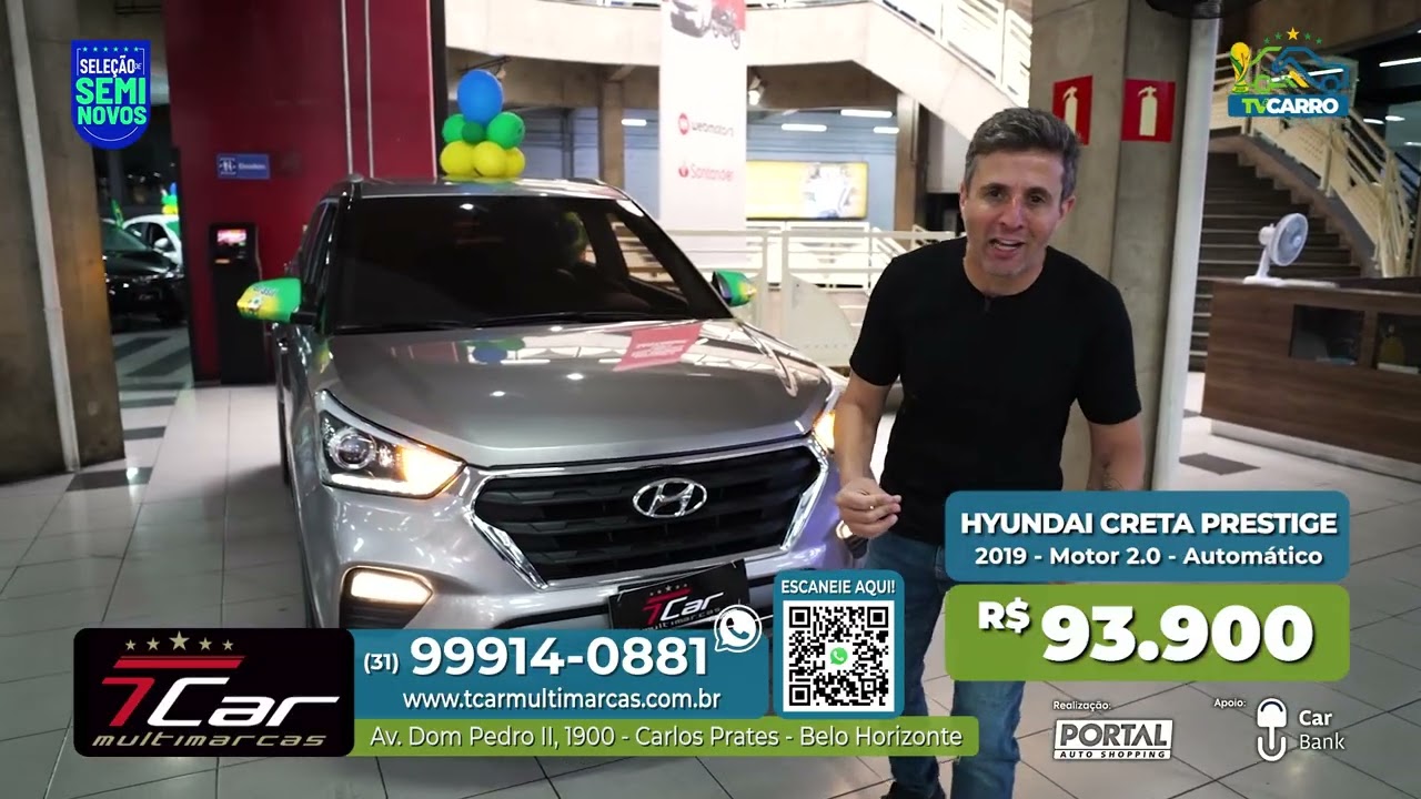 ⁣🚗 CRETA PRESTIGE 2019 - SELEÇÃO DE SEMINOVOS NA TCAR MULTIMARCAS