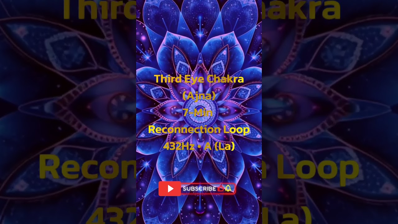 Third Eye Chakra (Ajna) &mdash; Short Excerpt from the 7-Min 432Hz Reconnection Loop (A)