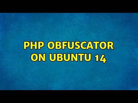 Ubuntu: Php Obfuscator on Ubuntu 14