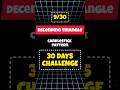 Descending triangle pattern||30 Day Challenge #shorts #stockmarket