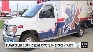 With EMS contract set to expire, Floyd County Commissioners vote to pursue bid with AmeriPro Heal...