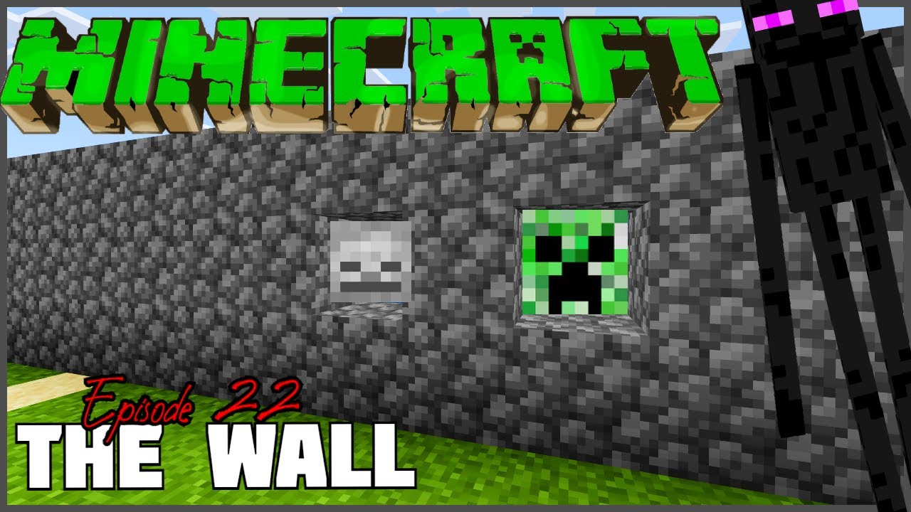 The Wall:  Surviving Minecraft 100 Days Night 22