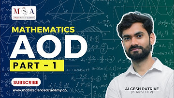 APPLICATION OF DERIVATIVES LECTURE 1 l REVISION LECTURE l  MATRIX SCIENCE ACADEMY l ALGESH SIR