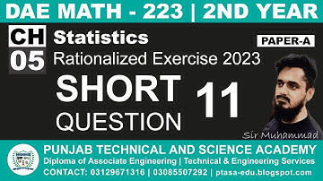DAE MATH 223 Chapter 5 Short Question 11