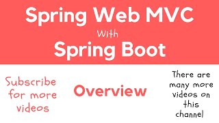 Spring Web MVC | 01 | Overview for Beginners