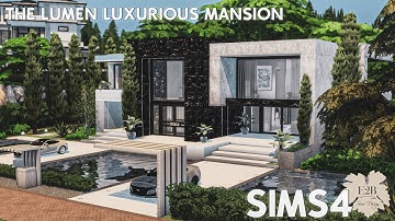 THE LUMEN LUXURIOUS MANSION | Sims 4 CC Speed Build | DOWNLOAD LINK (TRAY+CC+CC LINKS)