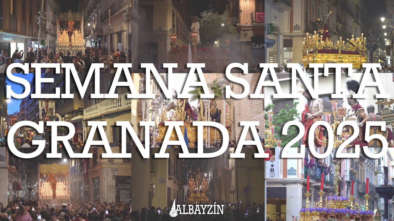 [4K] SEMANA SANTA GRANADA 2025 - Albayzín Nazareno