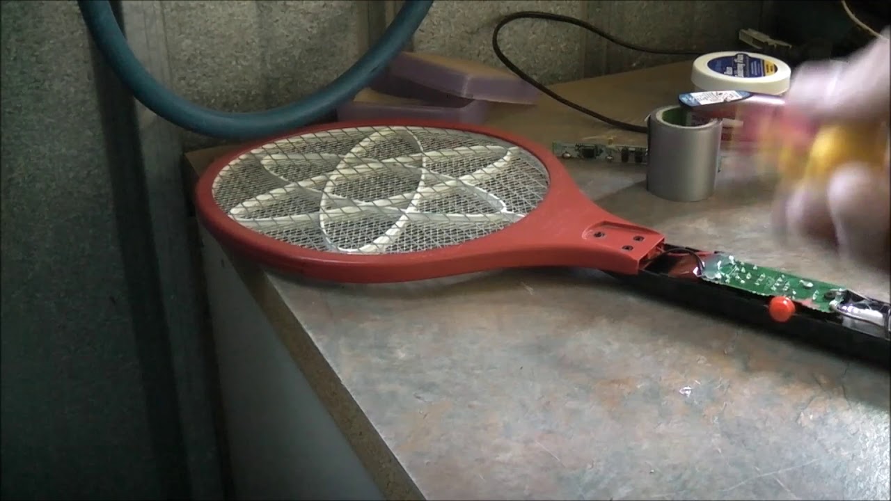 Electric Fly Swatter Overclocked With 18650 Upgrade YouTube