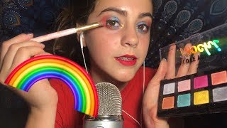ASMR maquillaje inspirado en un arcoíris