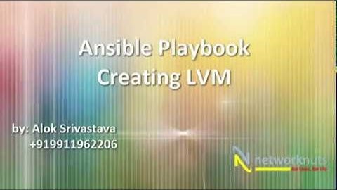 Ansible Playbook for Configuring LVM