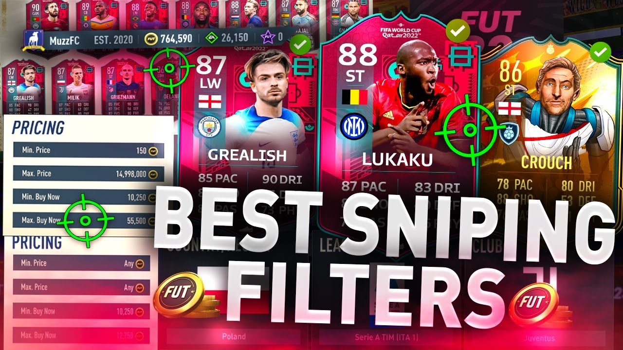 5 SNIPING FILTERS TO USE ON THE FIFA 22 WEB APP