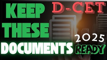 D CET 2025 | Required documents | TTT Academy