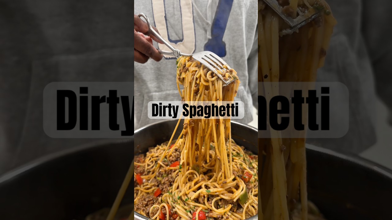 This Dirty Spaghetti went viral for a reason. A must try #dirtyspaghetti #onepotmeal #onestopchop