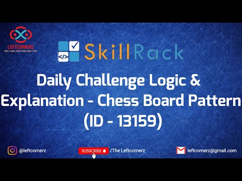 chess board pattern (01-05-2021) | skillrack daily challenge