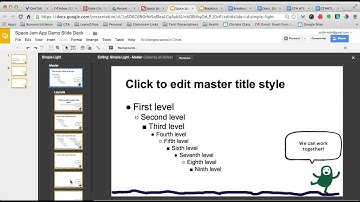 Slides: Edit Master Slide