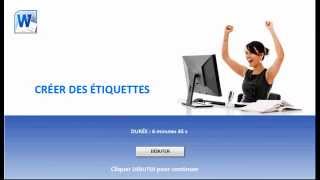 Créer des étiquettes pour publipostage
