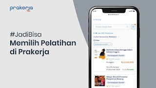 Cara #JadiBisa Memilih Pelatihan di Prakerja