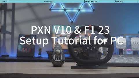 PXN V10 Gaming Steering Wheel & F1 23 Setup Tutorial for PC
