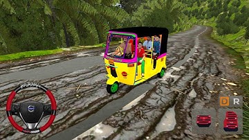 💥 OFFROAD DRIVING - Indian Tuk Tuk Auto Rickshaw Driving Games For BUS SIMULATOR INDONESIA Android 