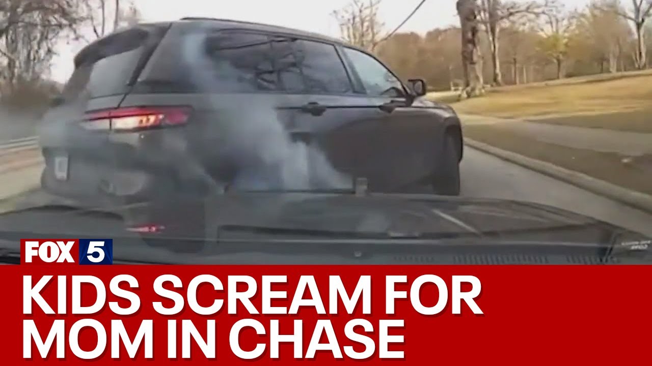 'I want my mommy': Man leads police on high-speed chase with kids in ...