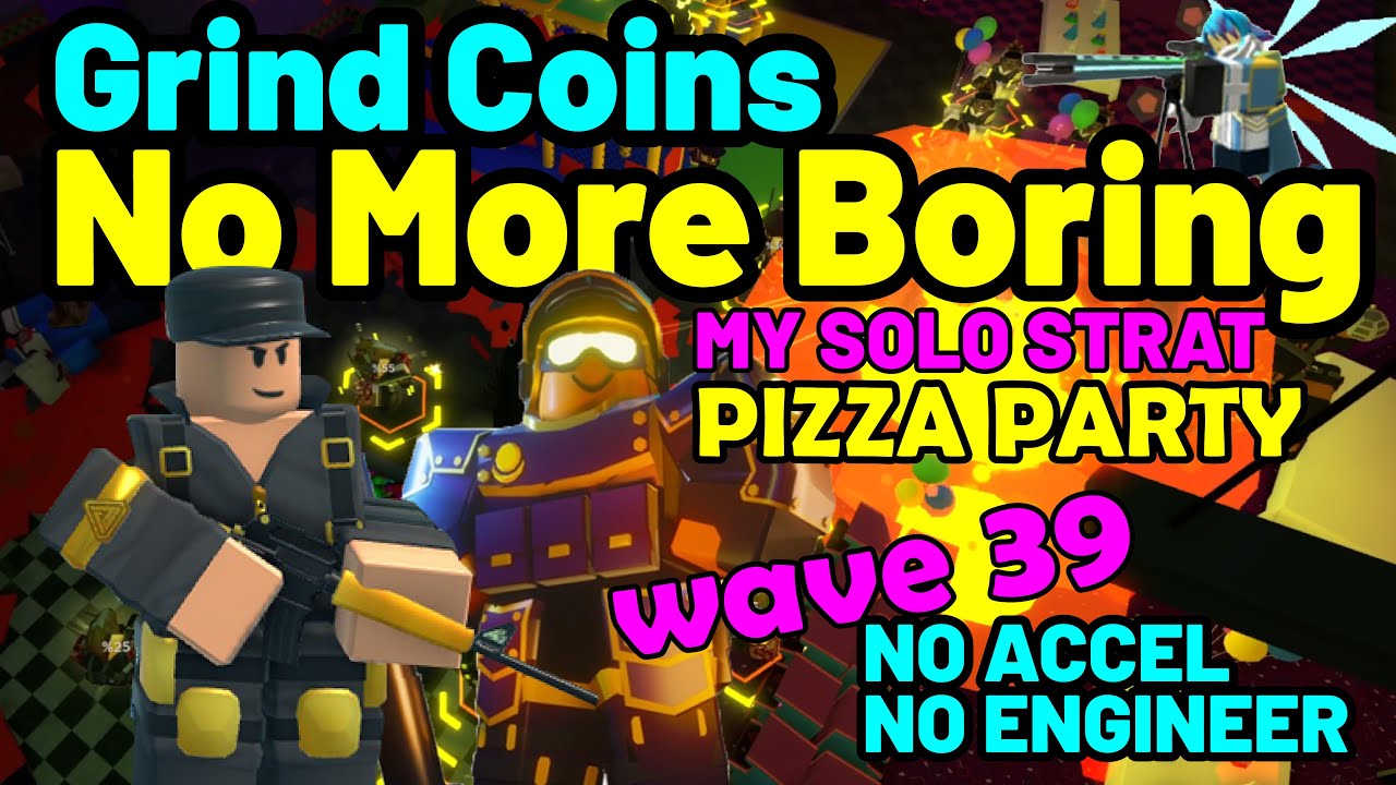 robox tds pizza party strat with golden soldier mortar tds YouTube