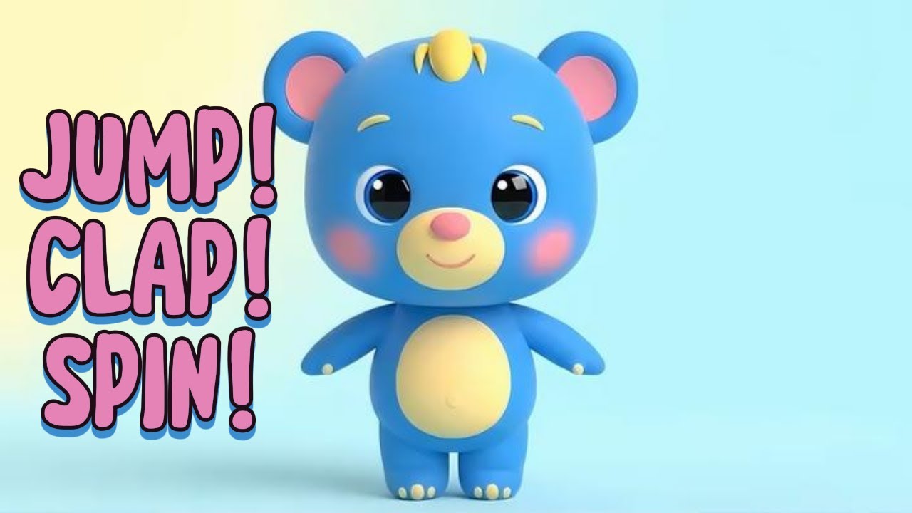 Песенка с движениями для детей | Прыгай, хлопай и крутись | Веселая песенка с движениями для малышей