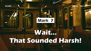 【Mark 7 】Wait...That Sounded Harsh! ｜ACAD Bible Reading