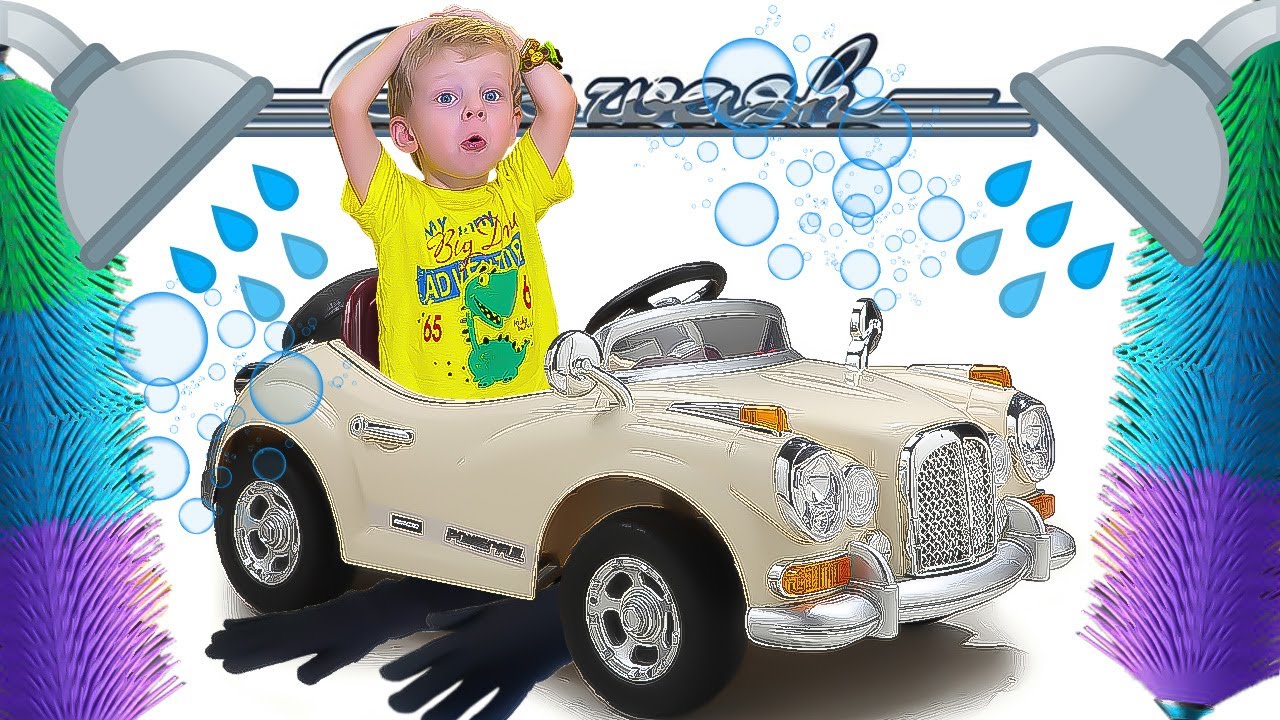 Nasavrik is washing a small car, found a monster under the bed and playing with the kids! For kids