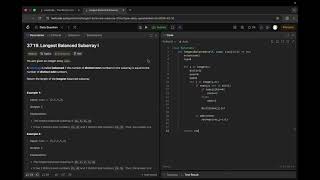 3719. Longest Balanced Subarray I | Leetcode | Daily Question