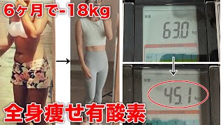 【有酸素運動】半年で-18kg！自宅でできる有酸素運動でしっかり脂肪燃焼させる🔥【マンションOK】