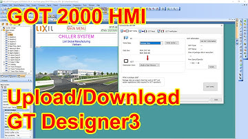 GT Designer3: Upload and Download program GOT2000 HMI by USB cable - P4