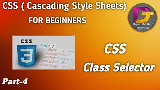 CSS ( for beginners) CSS Class Selector