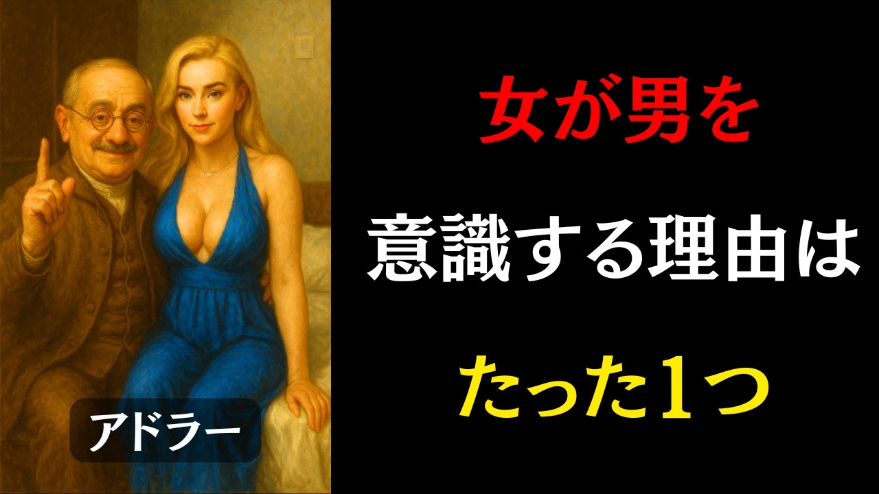 女が男を“オス”として意識する禁断の瞬間｜アドラー心理学