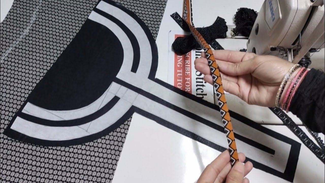 New Popular & Stylish Neck Design With Joint Lace Cutting & Stitching | Beautiful Gala Design 2025