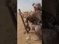quick moment of firing a mortar