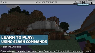 Using Slash Commands in Minecraft: Education Edition