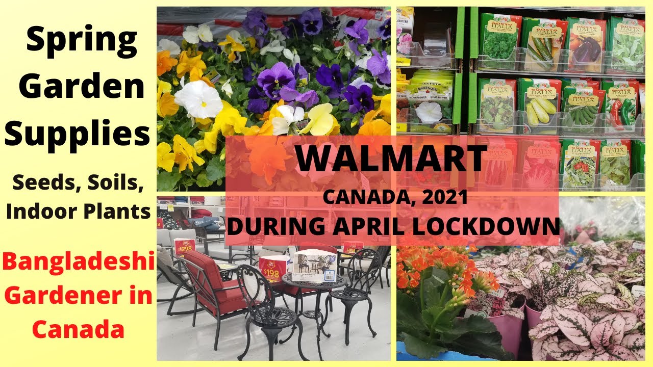Walmart Spring Garden Center Canada, April, 2021 Seeds, Soil, Manure