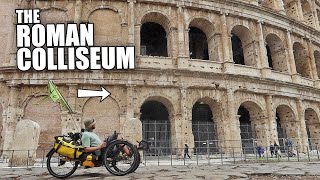Riding a Recumbent Trike thru Busy Rome Streets