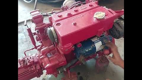 Startwell SDA077P Spring starter demo on Bukh DV36 sr. 4946 lifeboat Engine - used good working.