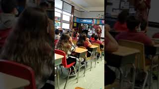 Clapping to Ms. Galan's rhythm