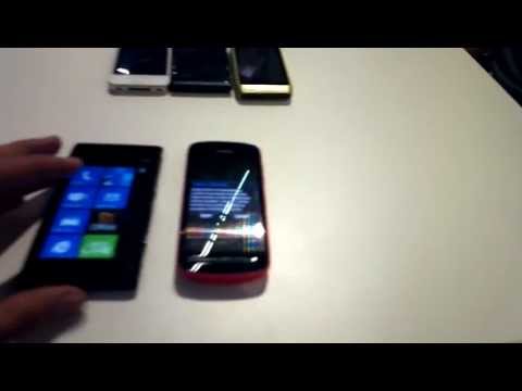 Nokia 808 vs. iPhone 4 , Lumia 800, Lumia 900, Nokia N8 (filmed by 808) - MyNokiaBlog