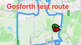 Gosforth driving test route at 1:45pm || Sandy Lane Roundabout 1st exit