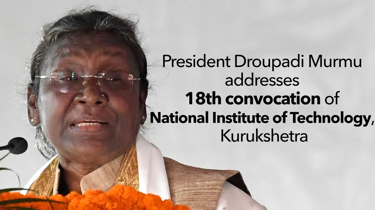 President Droupadi Murmu Addresses 18th Convocation Of National President droupadi murmu addresses 18th convocation of national