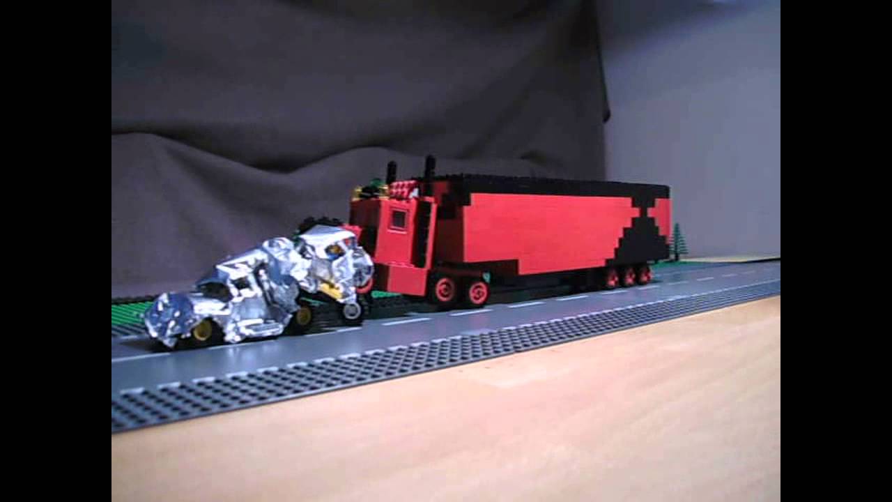 Lego Kenworth Truck Rast In Stauende Unfall Truck Crashes Cars
