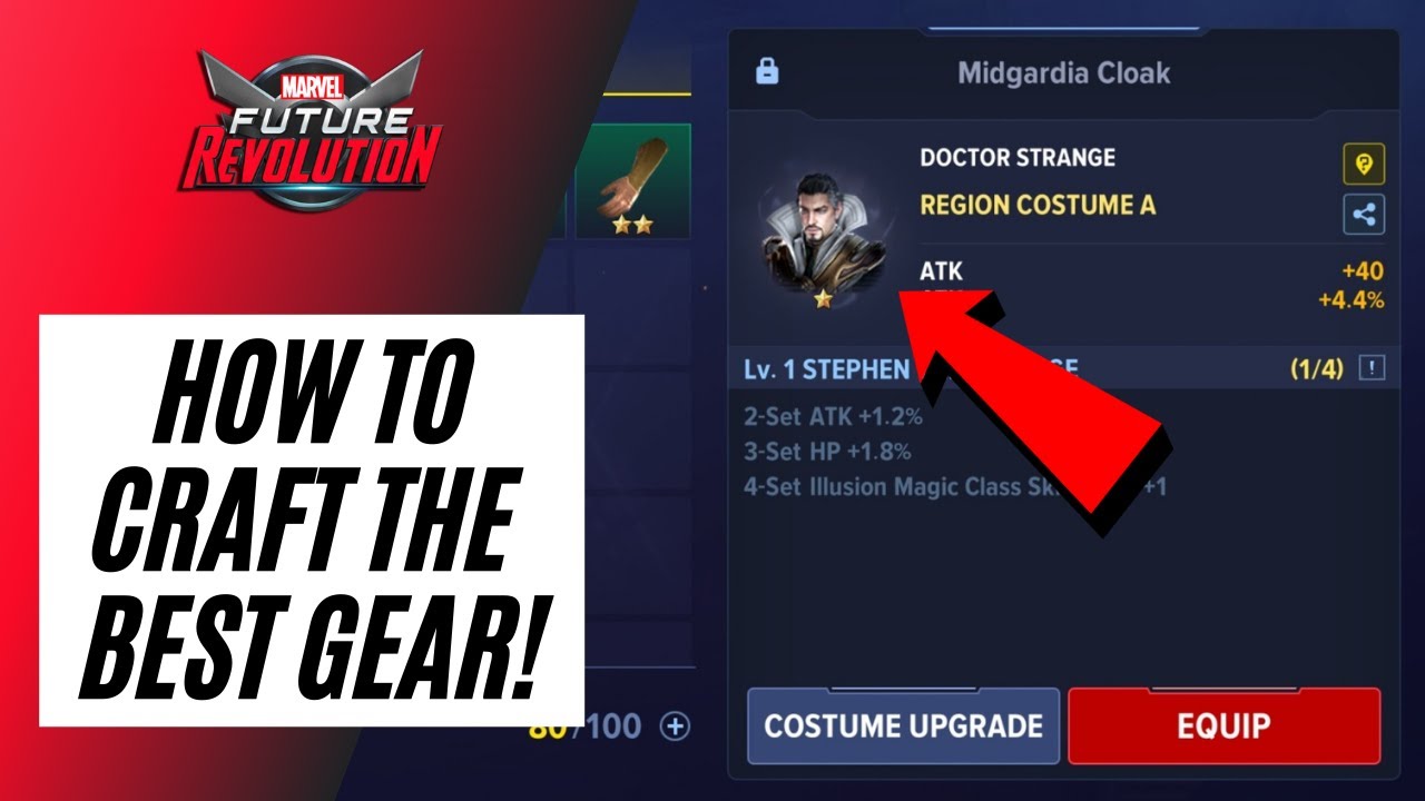 MARVEL FUTURE REVOLUTION | HOW TO CRAFT THE BEST GEAR!