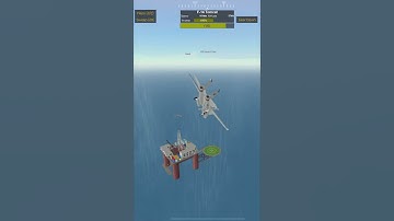 Landing A F-14 Tomcat On The Oil Rig Helipad! (PTFS Roblox)