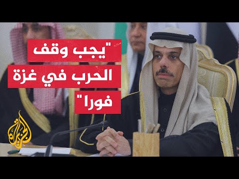 وزير الخارجية السعودي: لا توجد طروحات مقبولة خارج سياق الدفع بحل شامل على أساس حل الدولتين